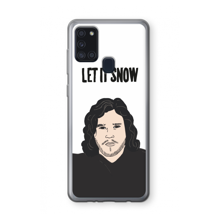Let It Snow: Samsung Galaxy A21s Transparant Hoesje