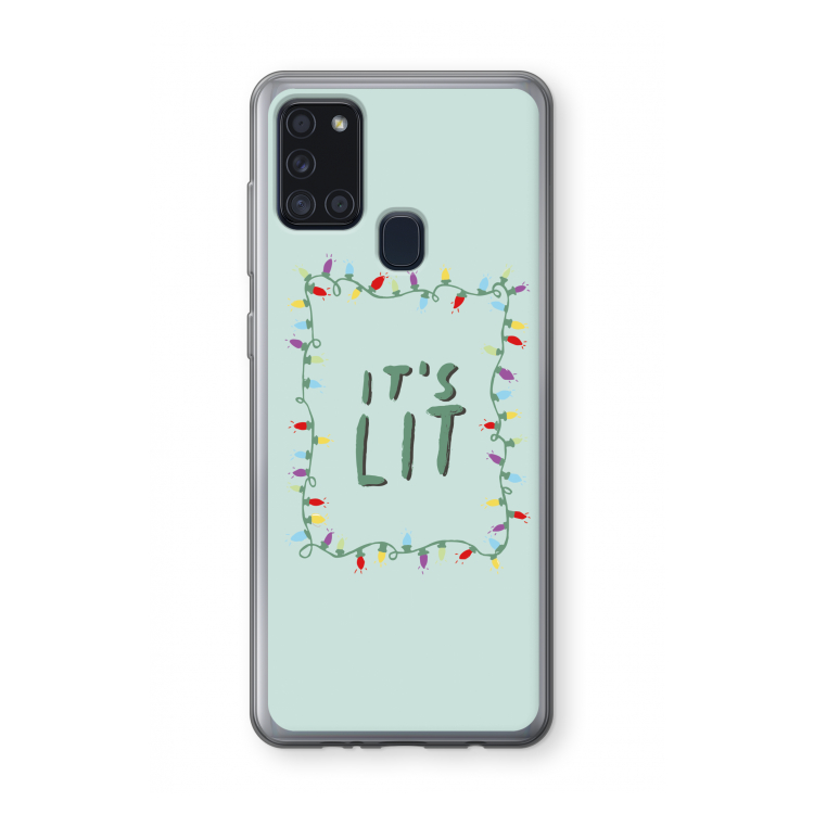 It's Lit: Samsung Galaxy A21s Transparant Hoesje