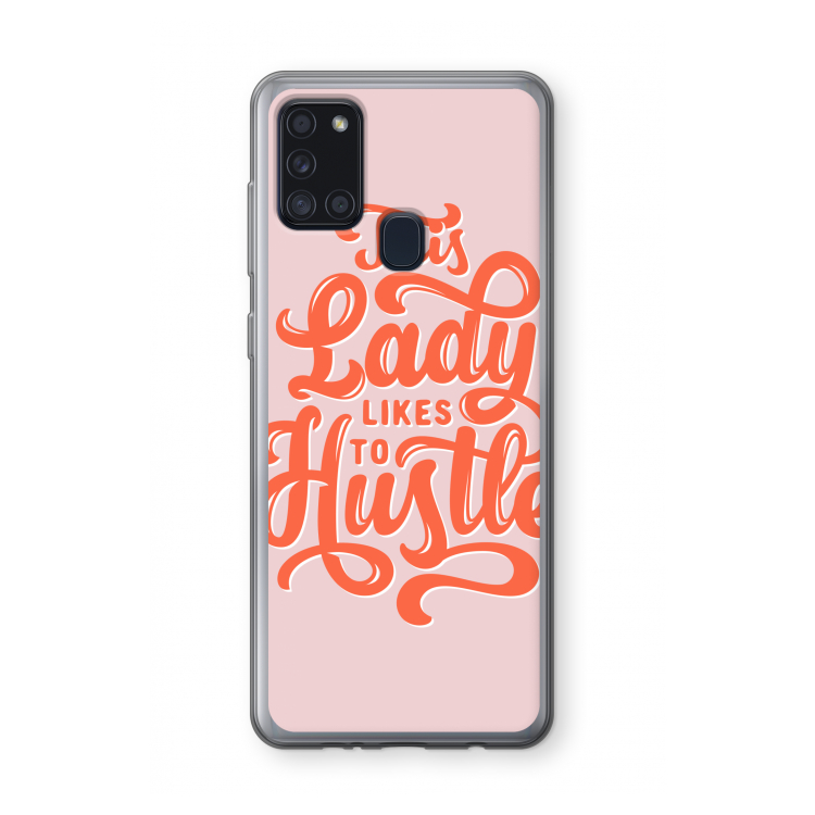 Hustle Lady: Samsung Galaxy A21s Transparant Hoesje