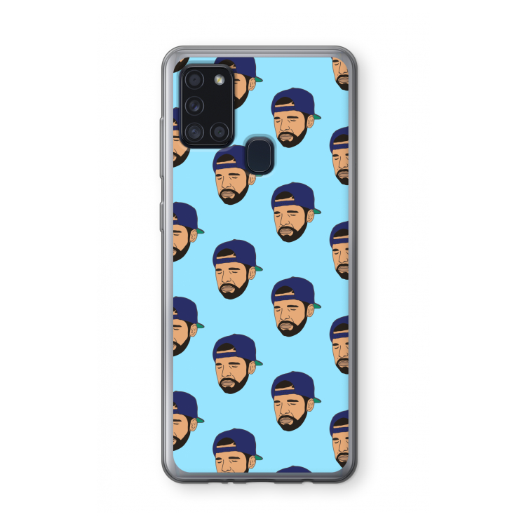 Drake Away: Samsung Galaxy A21s Transparant Hoesje