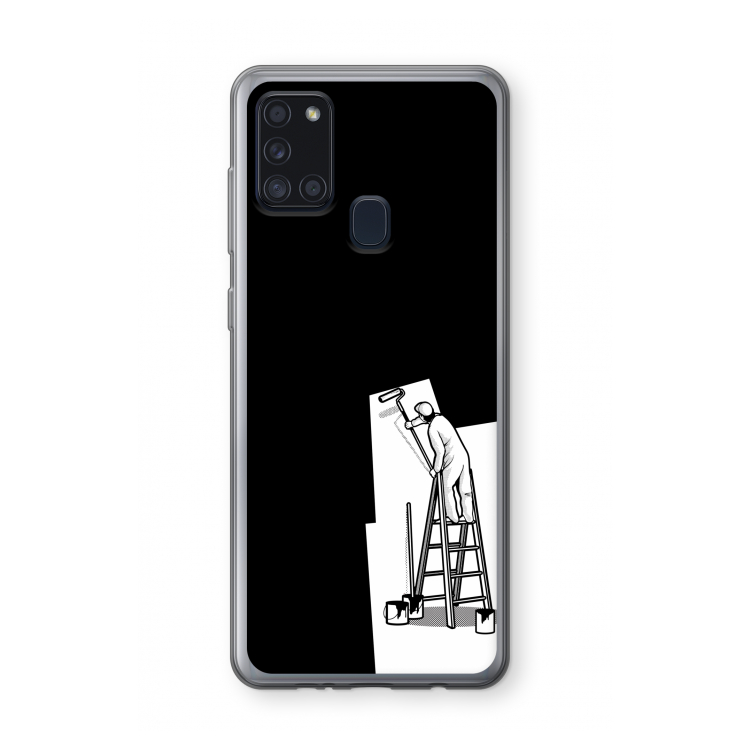 Musketon Painter: Samsung Galaxy A21s Transparant Hoesje