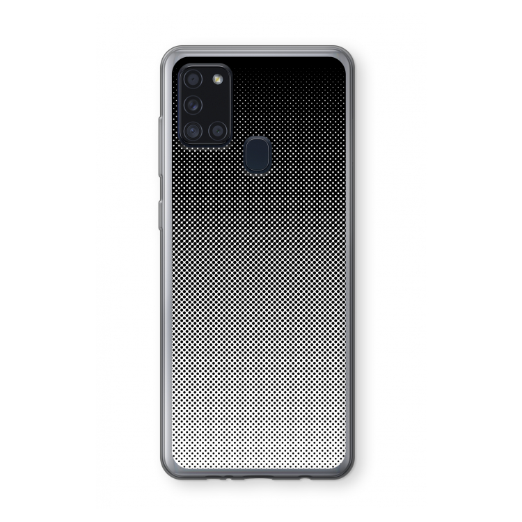 Musketon Halftone: Samsung Galaxy A21s Transparant Hoesje