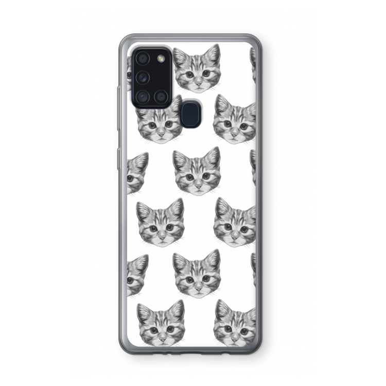 Kitten: Samsung Galaxy A21s Transparant Hoesje