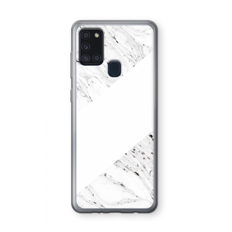 Biggest stripe: Samsung Galaxy A21s Transparant Hoesje