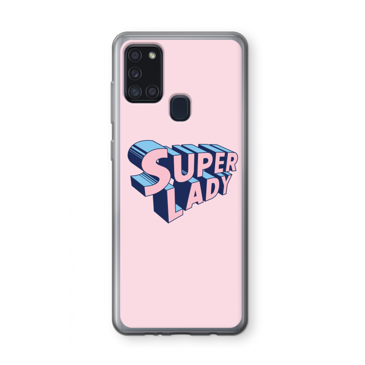 Superlady: Samsung Galaxy A21s Transparant Hoesje