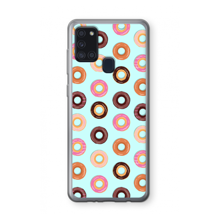 Donuts: Samsung Galaxy A21s Transparant Hoesje