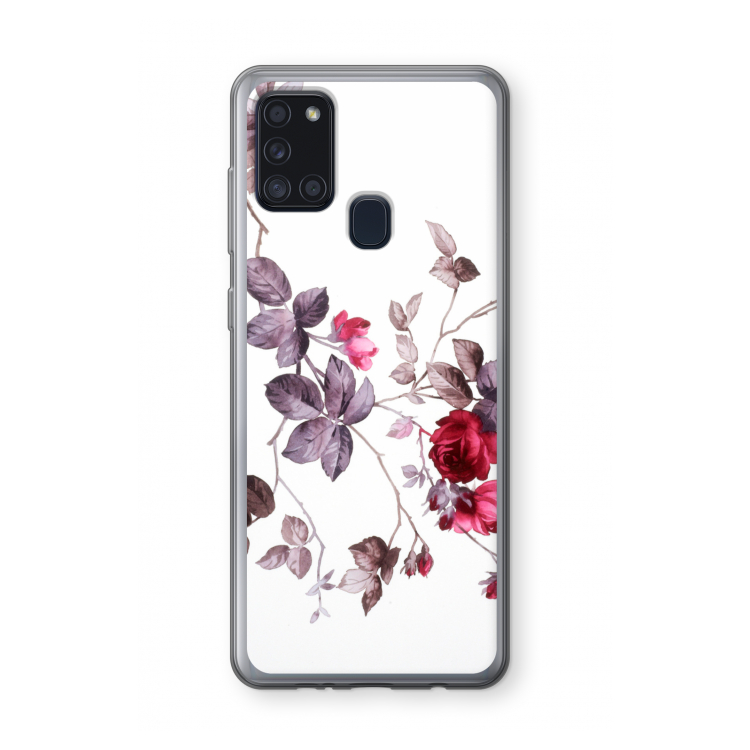 Mooie bloemen: Samsung Galaxy A21s Transparant Hoesje