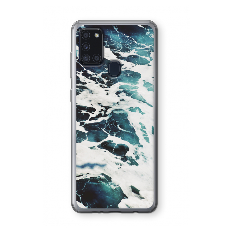 Golven: Samsung Galaxy A21s Transparant Hoesje