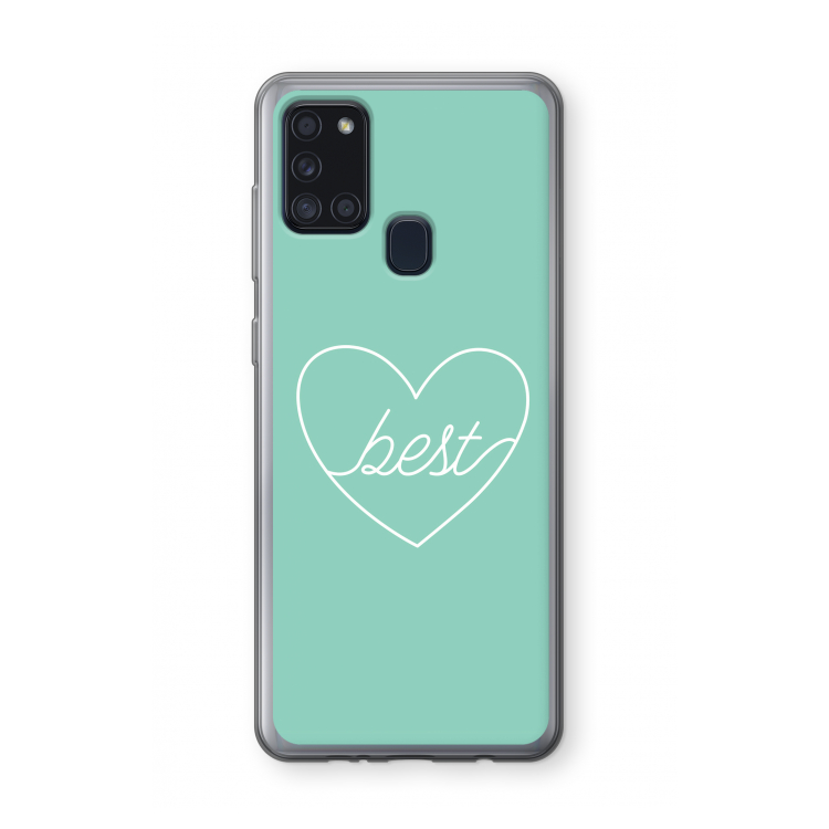 Best heart pastel: Samsung Galaxy A21s Transparant Hoesje