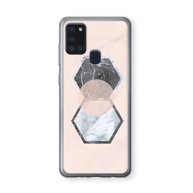 Creatieve toets: Samsung Galaxy A21s Transparant Hoesje