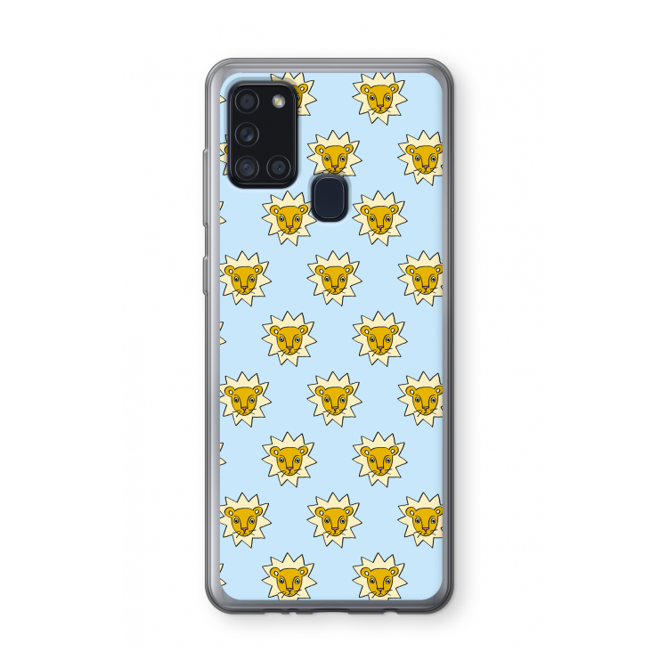 Leeuwenkoppen: Samsung Galaxy A21s Transparant Hoesje