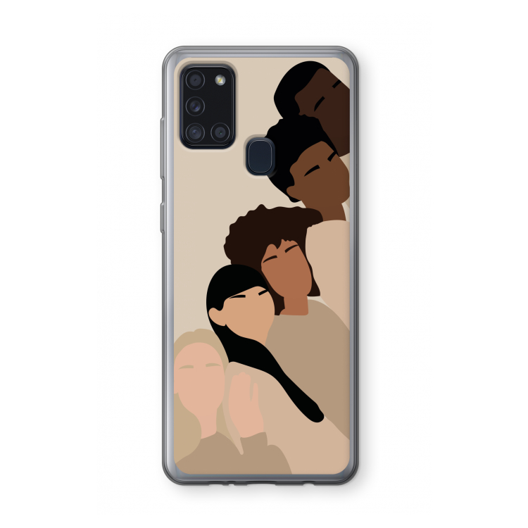 Sweet creatures: Samsung Galaxy A21s Transparant Hoesje