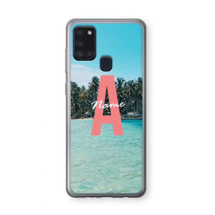 Pacific Dream: Samsung Galaxy A21s Transparant Hoesje