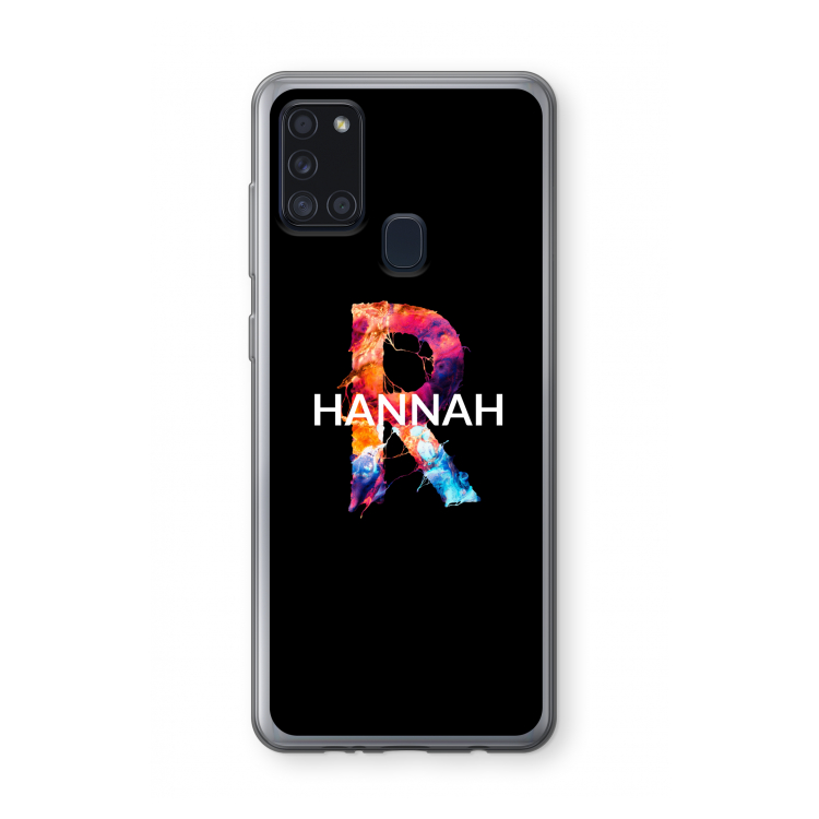 Abstract Spectrum: Samsung Galaxy A21s Transparant Hoesje