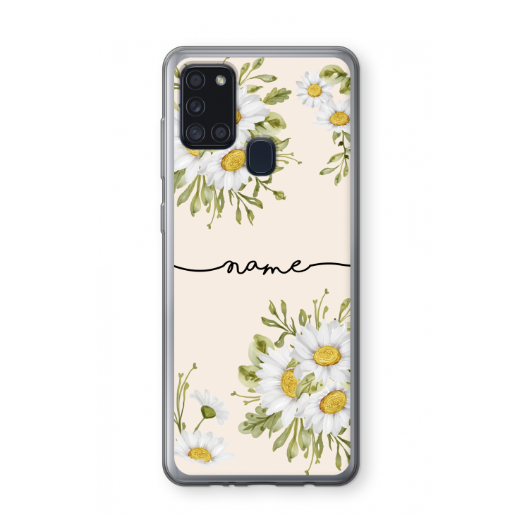 Daisies: Samsung Galaxy A21s Transparant Hoesje