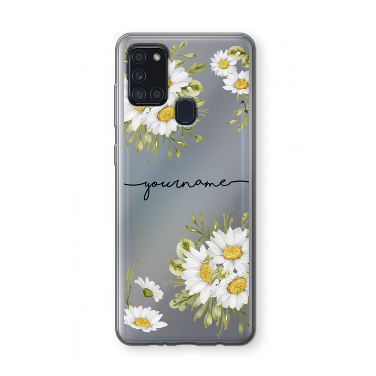 Daisies: Samsung Galaxy A21s Transparant Hoesje