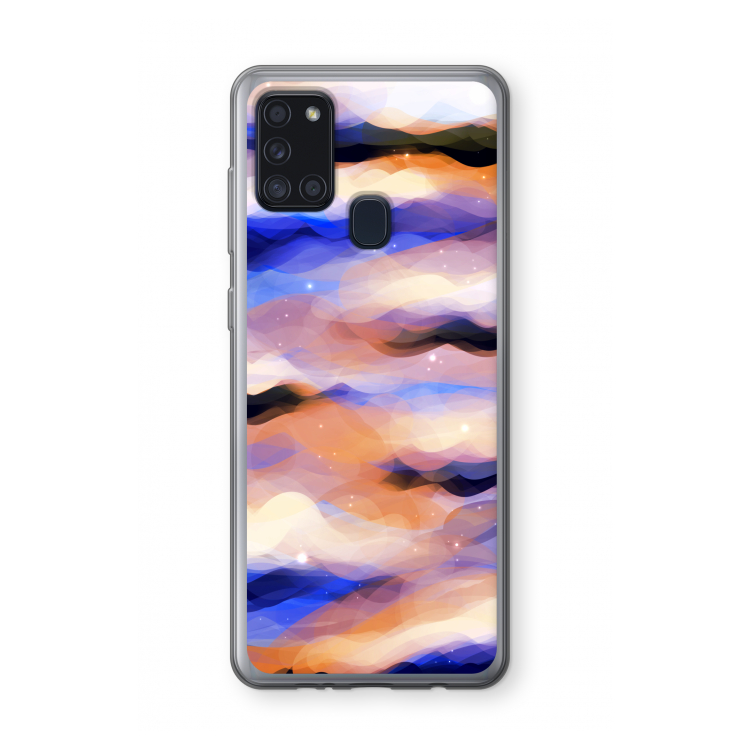 Donkere Wolken: Samsung Galaxy A21s Transparant Hoesje