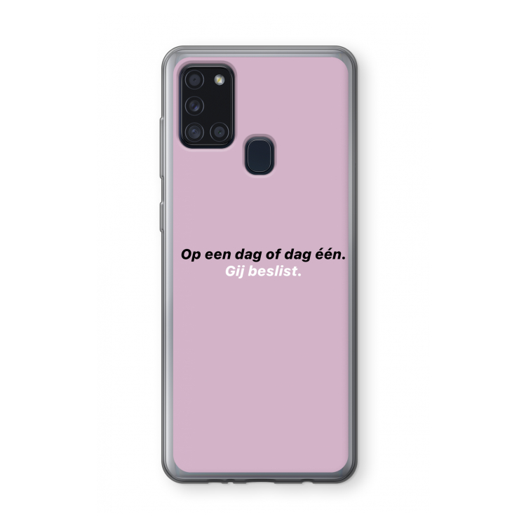 gij beslist: Samsung Galaxy A21s Transparant Hoesje