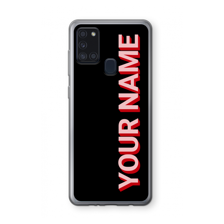 Namecase: Samsung Galaxy A21s Transparant Hoesje