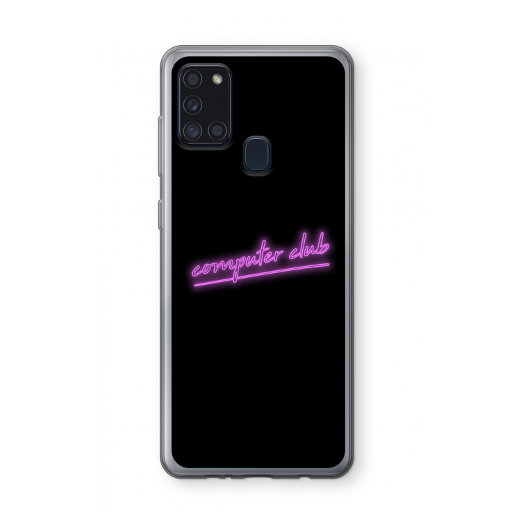 Vice Black: Samsung Galaxy A21s Transparant Hoesje