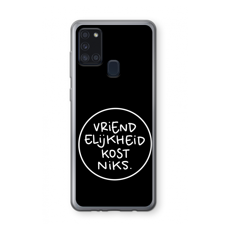 Vriendelijkheid: Samsung Galaxy A21s Transparant Hoesje