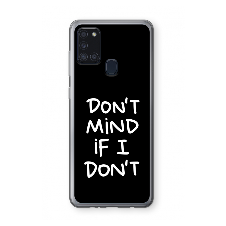 Don't Mind: Samsung Galaxy A21s Transparant Hoesje