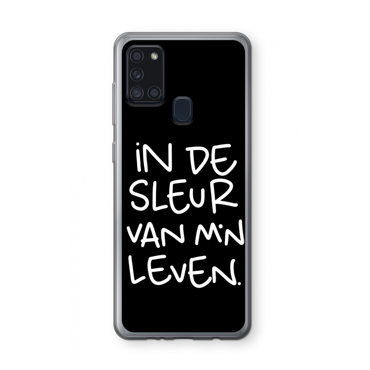 De Sleur: Samsung Galaxy A21s Transparant Hoesje