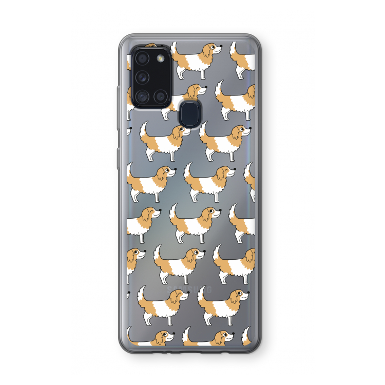 Doggy: Samsung Galaxy A21s Transparant Hoesje