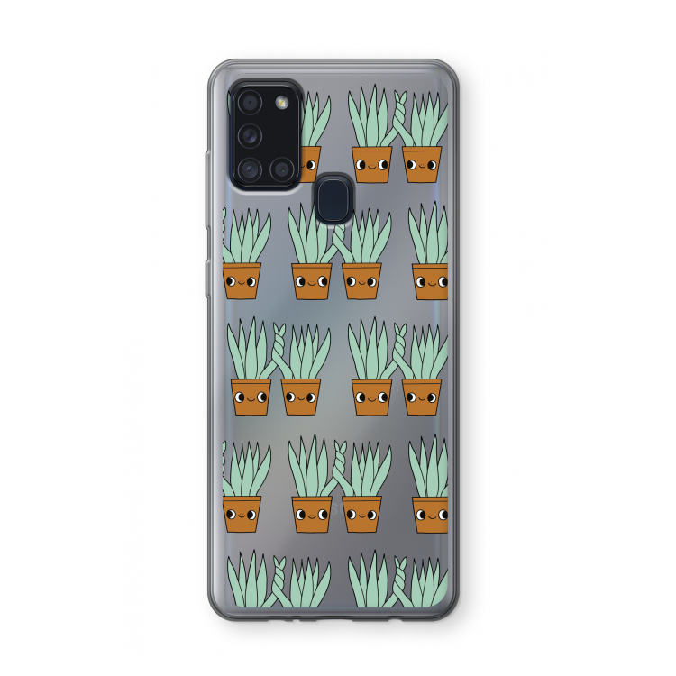 Sansevieria: Samsung Galaxy A21s Transparant Hoesje