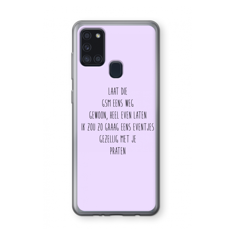 GSM: Samsung Galaxy A21s Transparant Hoesje