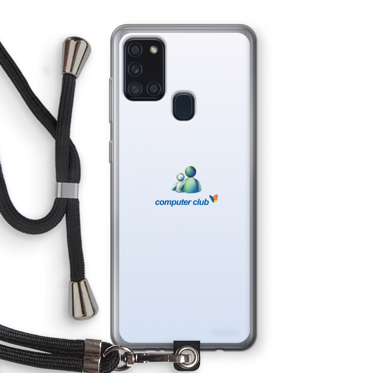 MSN: Samsung Galaxy A21s Transparant Hoesje met koord