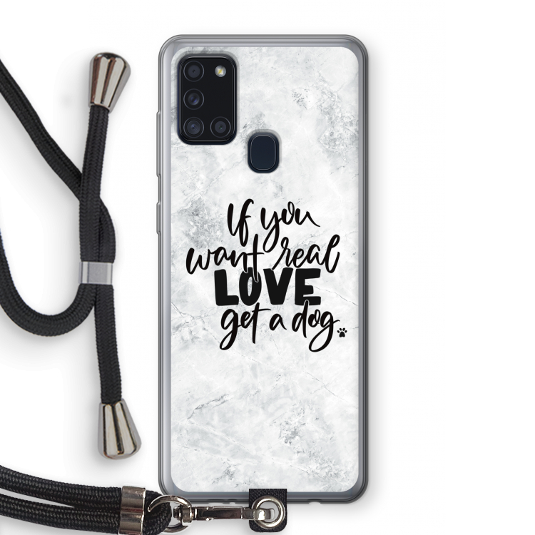 Partner in crime: Samsung Galaxy A21s Transparant Hoesje met koord