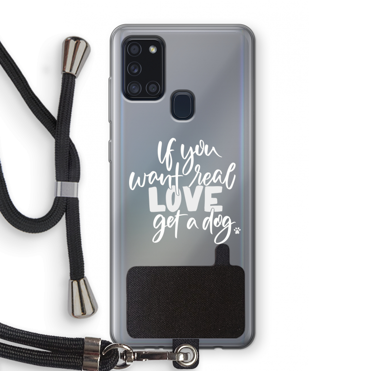 Partner in crime: Samsung Galaxy A21s Transparant Hoesje met koord