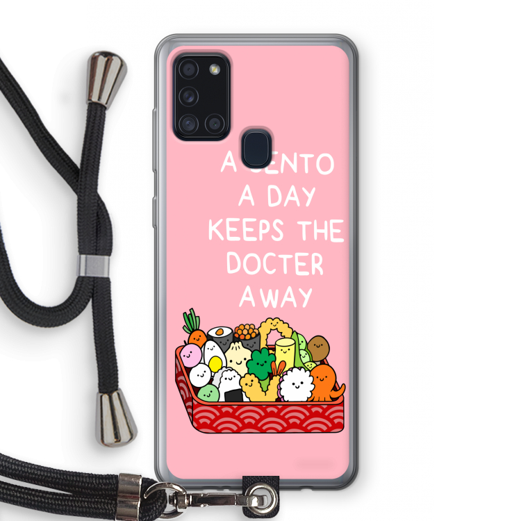 Bento a day: Samsung Galaxy A21s Transparant Hoesje met koord
