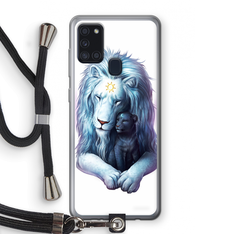 Child Of Light: Samsung Galaxy A21s Transparant Hoesje met koord