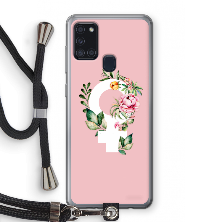 Venus: Samsung Galaxy A21s Transparant Hoesje met koord