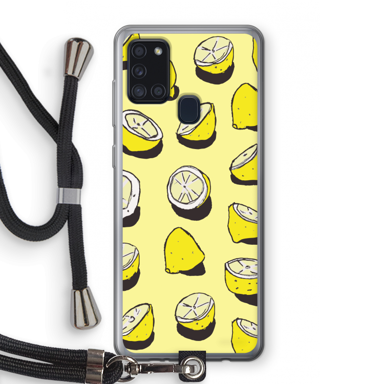 When Life Gives You Lemons...: Samsung Galaxy A21s Transparant Hoesje met koord