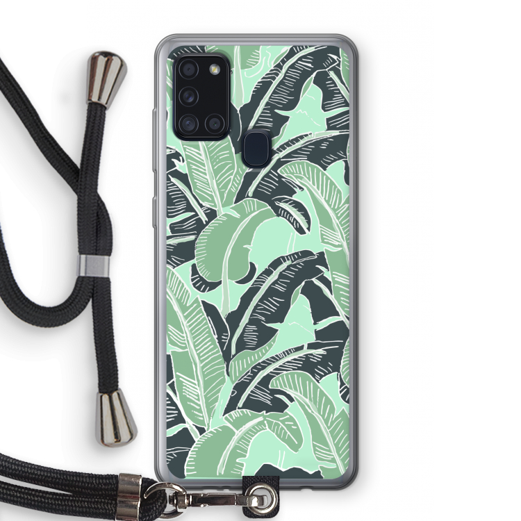 This Sh*t Is Bananas: Samsung Galaxy A21s Transparant Hoesje met koord
