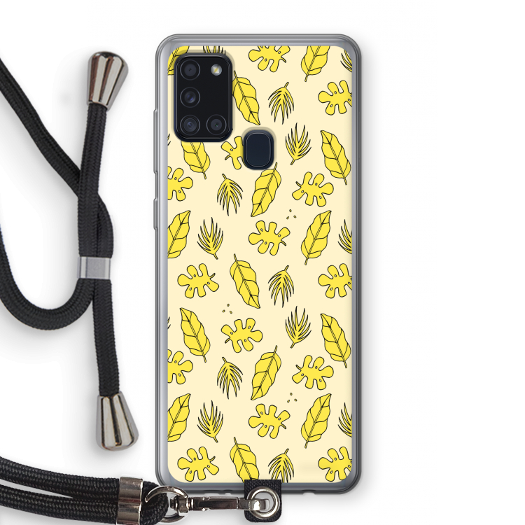 Herfst: Samsung Galaxy A21s Transparant Hoesje met koord