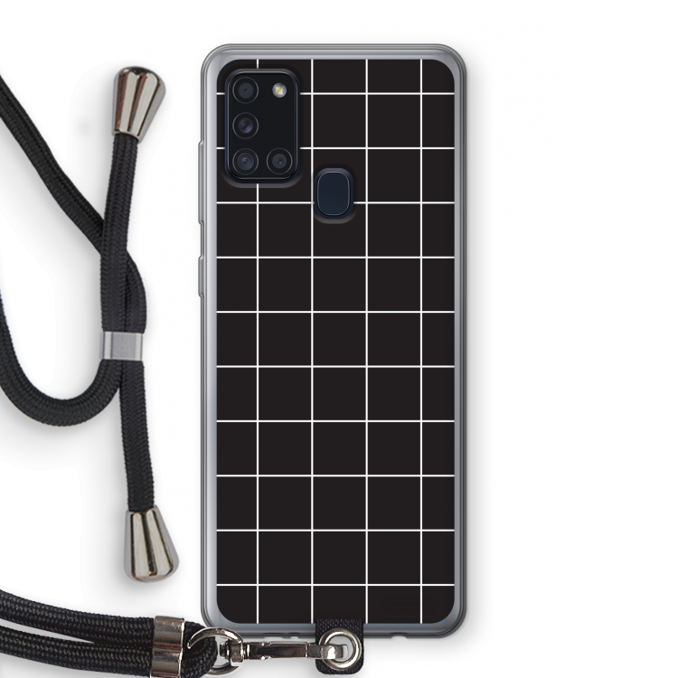 Rooster 2: Samsung Galaxy A21s Transparant Hoesje met koord