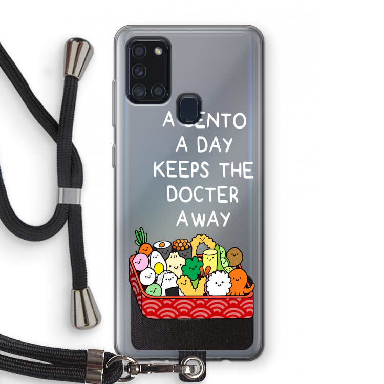 Bento a day: Samsung Galaxy A21s Transparant Hoesje met koord