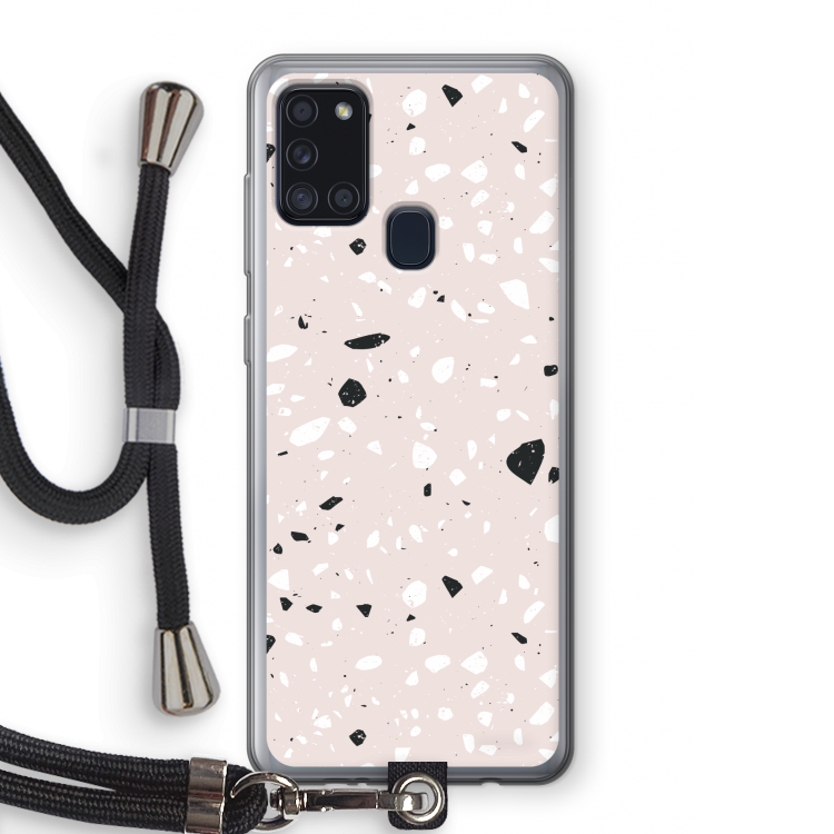 Terrazzo N°20: Samsung Galaxy A21s Transparant Hoesje met koord