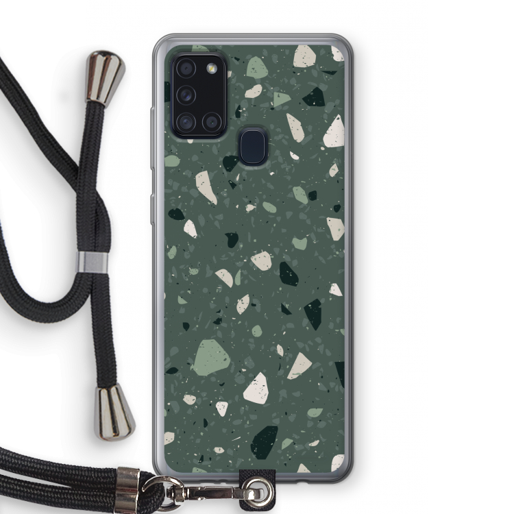 Terrazzo N°19: Samsung Galaxy A21s Transparant Hoesje met koord