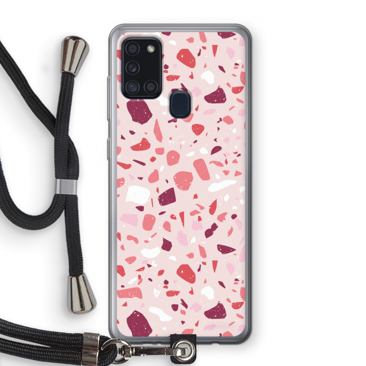 Terrazzo N°15: Samsung Galaxy A21s Transparant Hoesje met koord