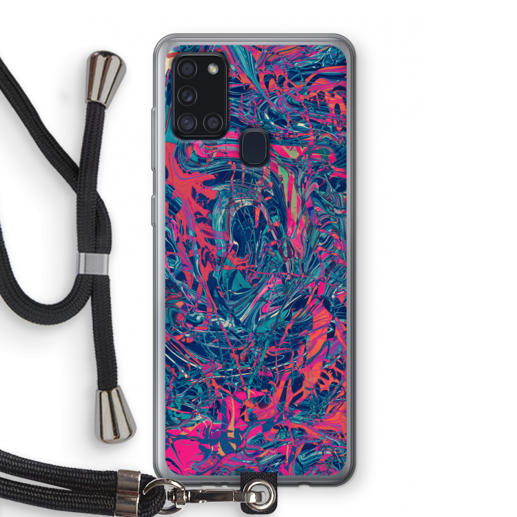 Sleeping Dreams: Samsung Galaxy A21s Transparant Hoesje met koord