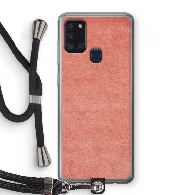 Marrakech Walls: Samsung Galaxy A21s Transparant Hoesje met koord