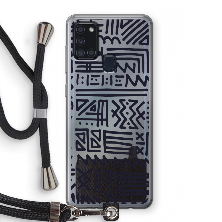 Marrakech print: Samsung Galaxy A21s Transparant Hoesje met koord