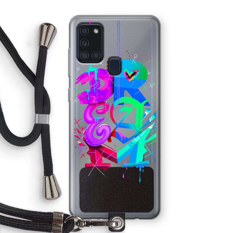 Dream: Samsung Galaxy A21s Transparant Hoesje met koord