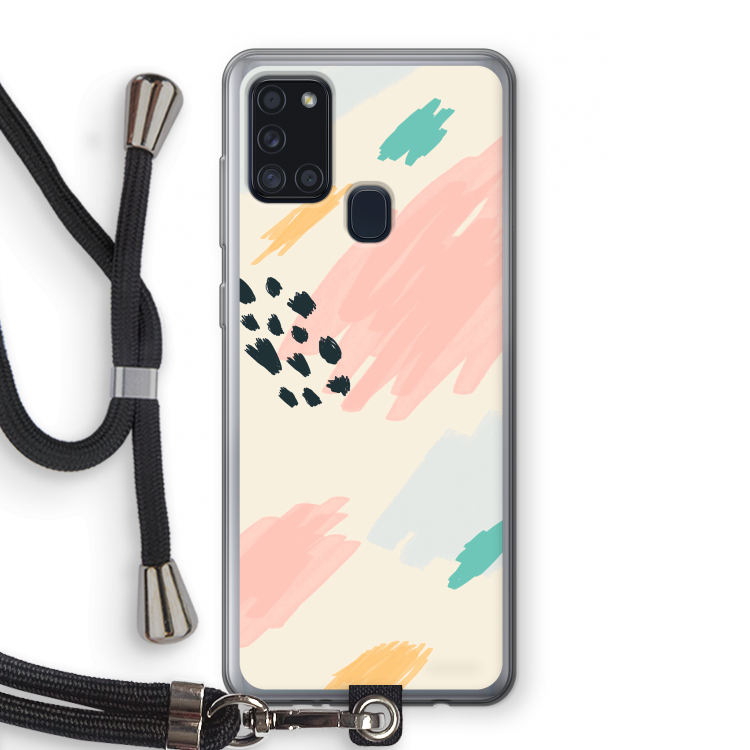 Sunday Chillings: Samsung Galaxy A21s Transparant Hoesje met koord