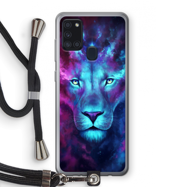 Firstborn: Samsung Galaxy A21s Transparant Hoesje met koord